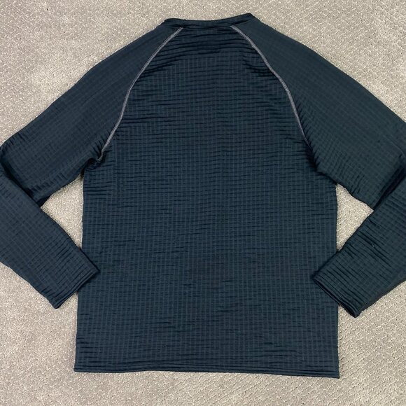 Under Armour Shirt Men's XL Black Base 4.0 Waffle Knit Base Layer Long Sleeve - Picture 4 of 10